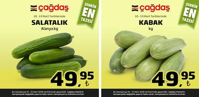 Çağdaş Market 10 Mart 2026 Aktüel Kataloğu10 Mart - 13 Mart