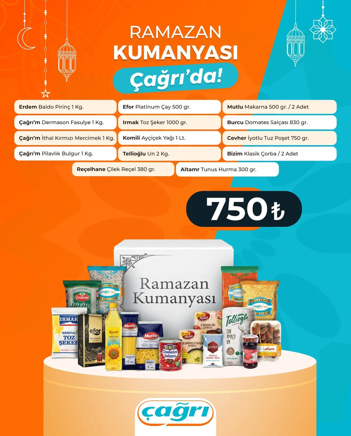 Çağrı Çağrı Market 5 Şubat 2026 Aktüel Kataloğu sayfa 1: Ramazan Kumanyası