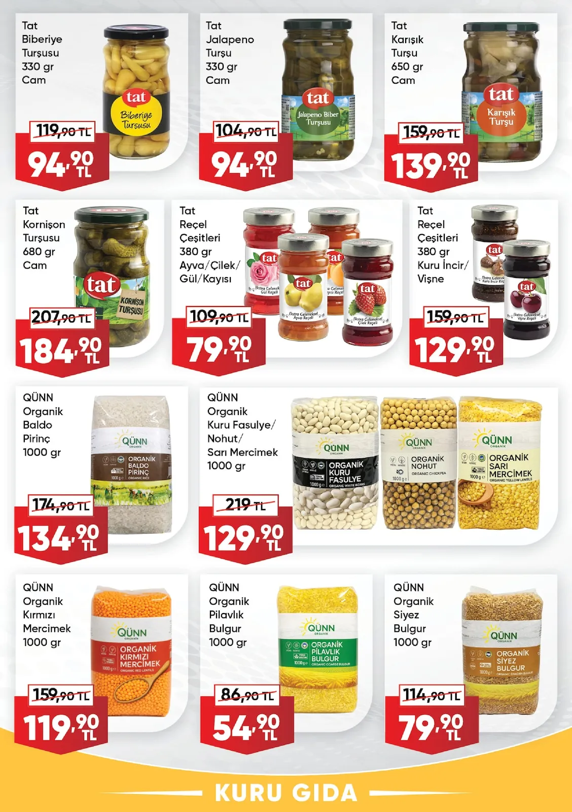 Üçler Üçler Market 9 Şubat 2026 Aktüel Kataloğu sayfa 11: Tat Karışık Turşu 650 Gr Cam, Tat Biberiye Turşusu 330 Gr Cam