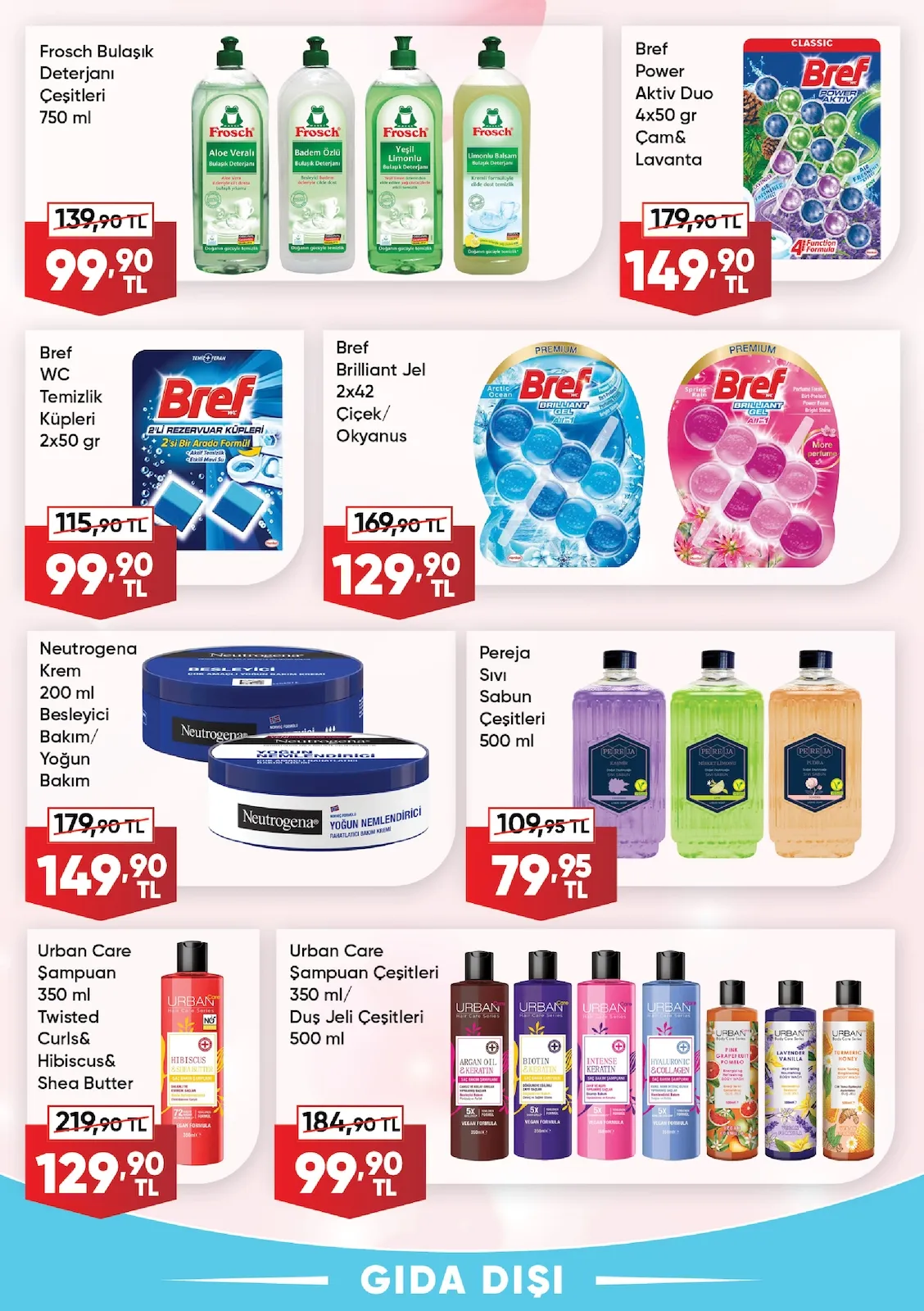 Üçler Üçler Market 9 Şubat 2026 Aktüel Kataloğu sayfa 25: Urban Care Şampuan Çeşitleri 350 Ml/ Duş Jeli Çeşitleri 500 Ml, Urban Care Şampuan 350 Ml Twisted Curls& Hibiscus& Shea Butter