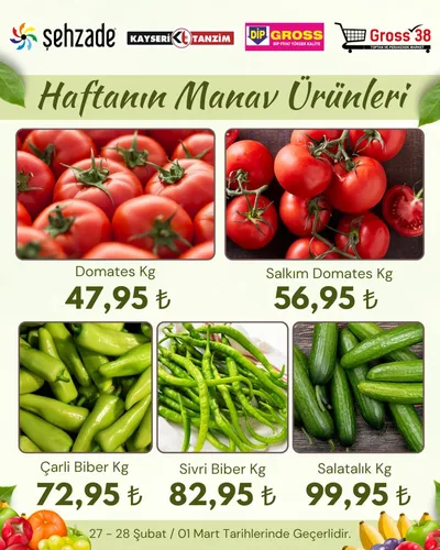 Şehzade Market 27 Şubat 2026 Aktüel Kataloğu27 Şubat - 1 Mart