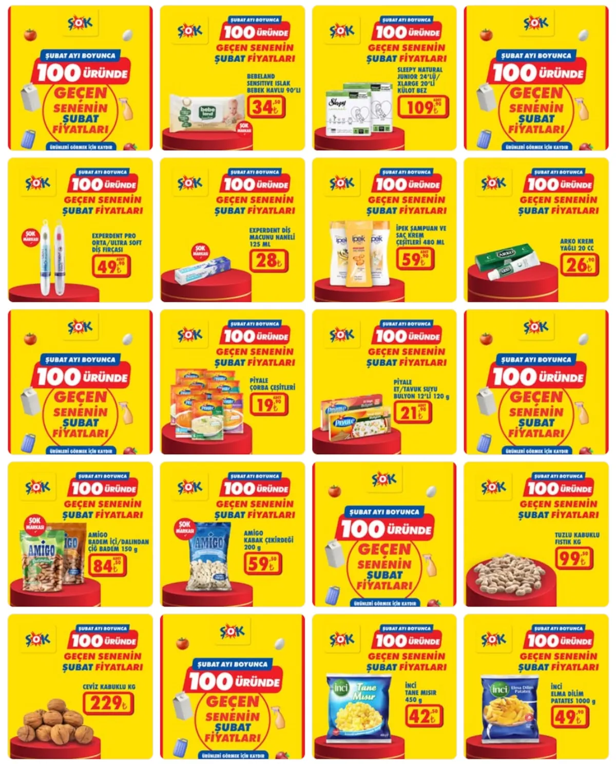 Şok Şok 1 Şubat 2026 Aktüel Kataloğu sayfa 3: İnci Tane Mısır 450 G, Bebeland Sensitive Islak Bebek Havlu 90'Lı