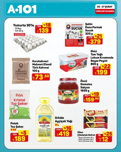 A101 25 Şubat 2026 Aktüel Kataloğu25 Şubat - 27 Şubat