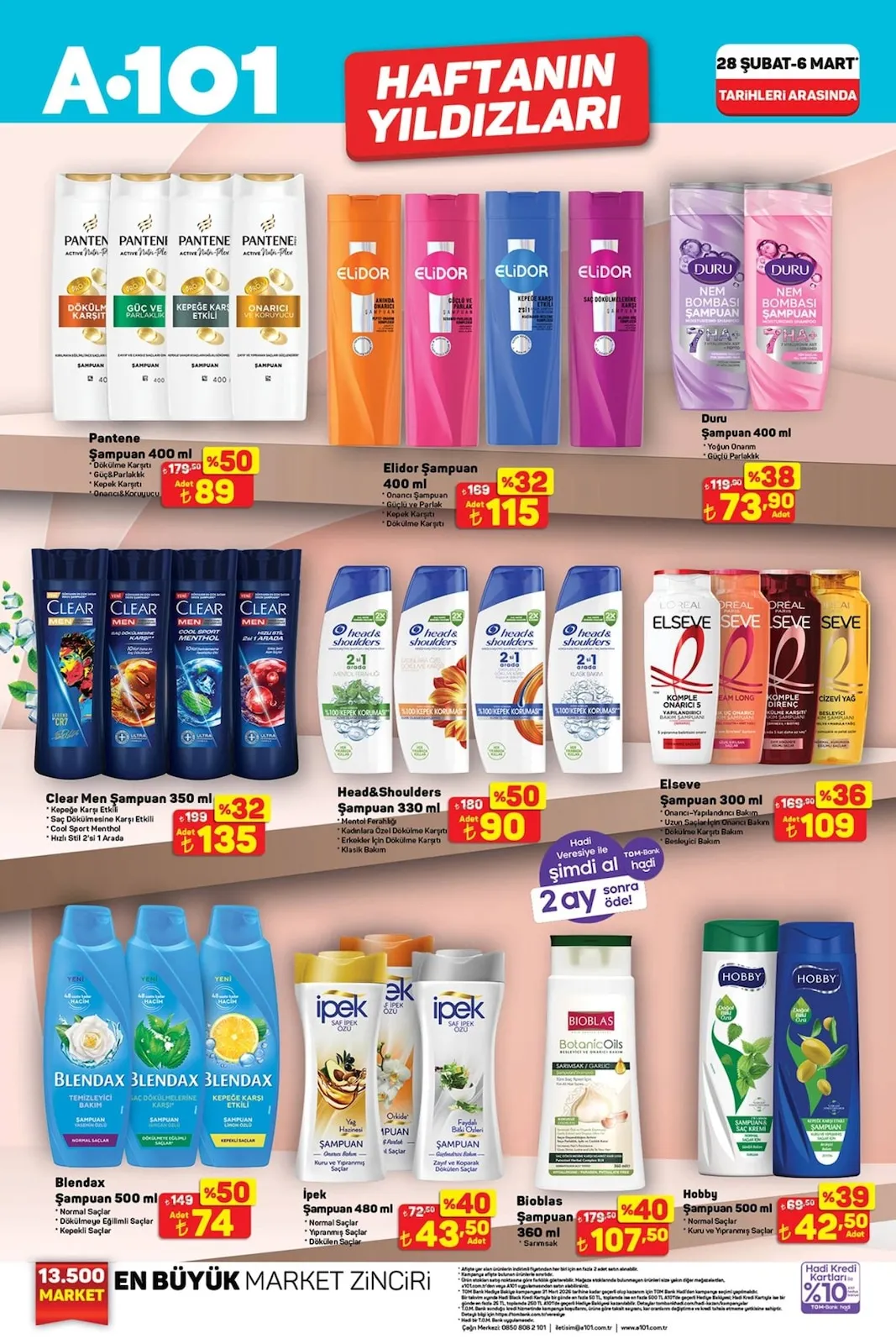 A101 A101 28 Şubat 2026 Aktüel Kataloğu sayfa 4: Clear Men Şampuan 350 Ml