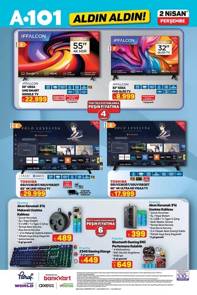 A101 2 Nisan 2026 Aktüel Kataloğu