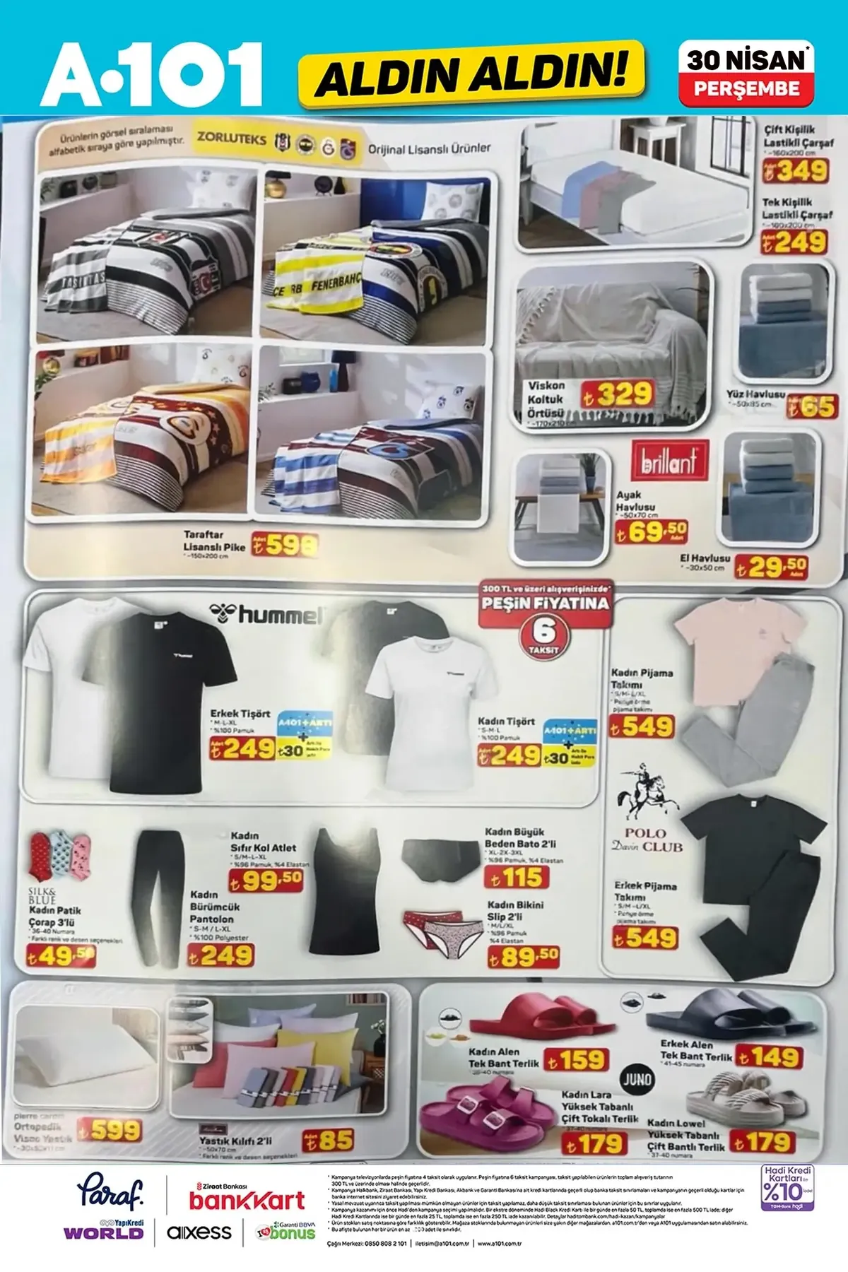 A101 A101 30 Nisan 2026 Aktüel Ürünler Kataloğu sayfa 5: El Havlusu 30X50 Cm, Yüz Havlusu 50X85 Cm