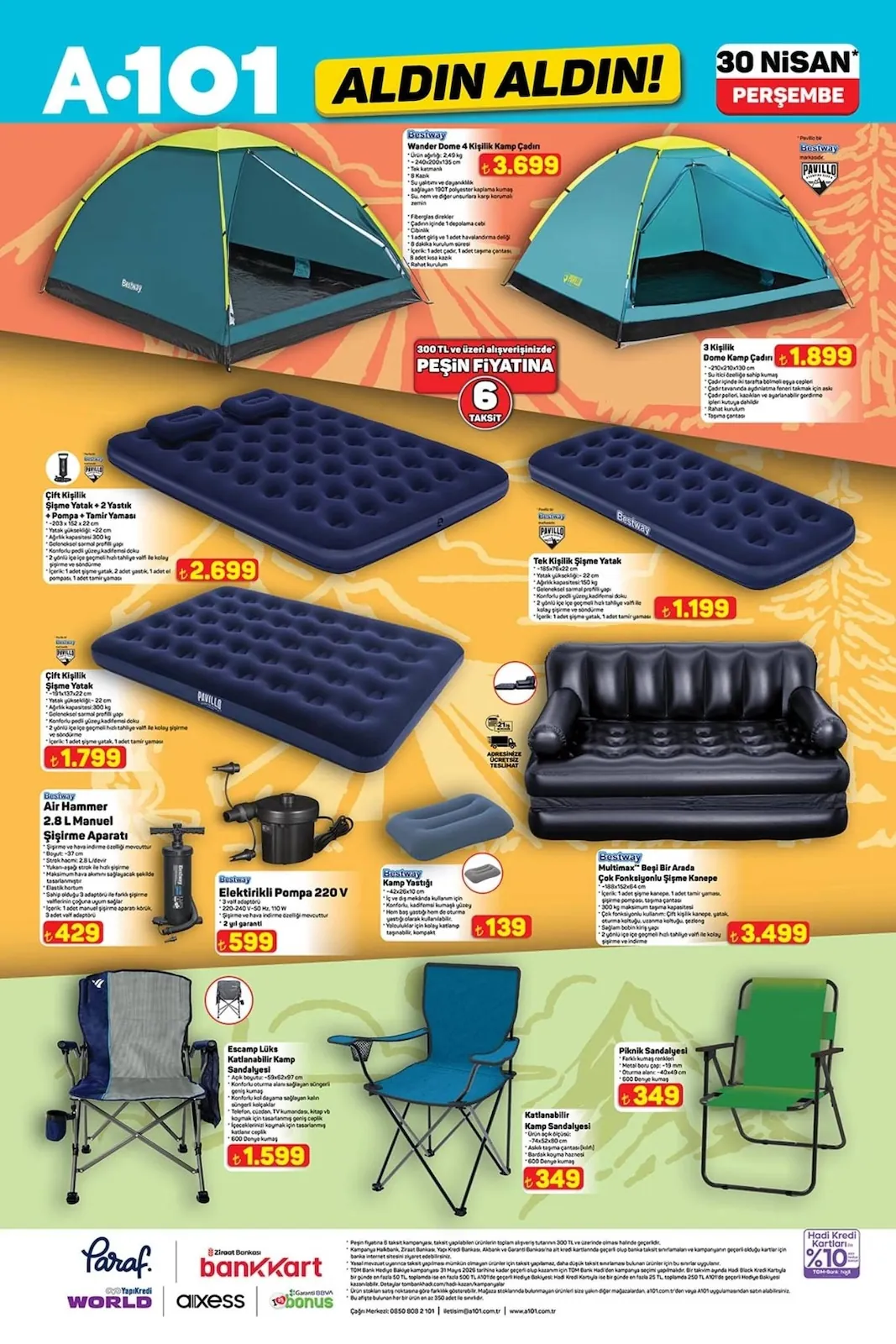 A101 A101 30 Nisan 2026 Aktüel Ürünler Kataloğu sayfa 5: El Havlusu 30X50 Cm, Yüz Havlusu 50X85 Cm