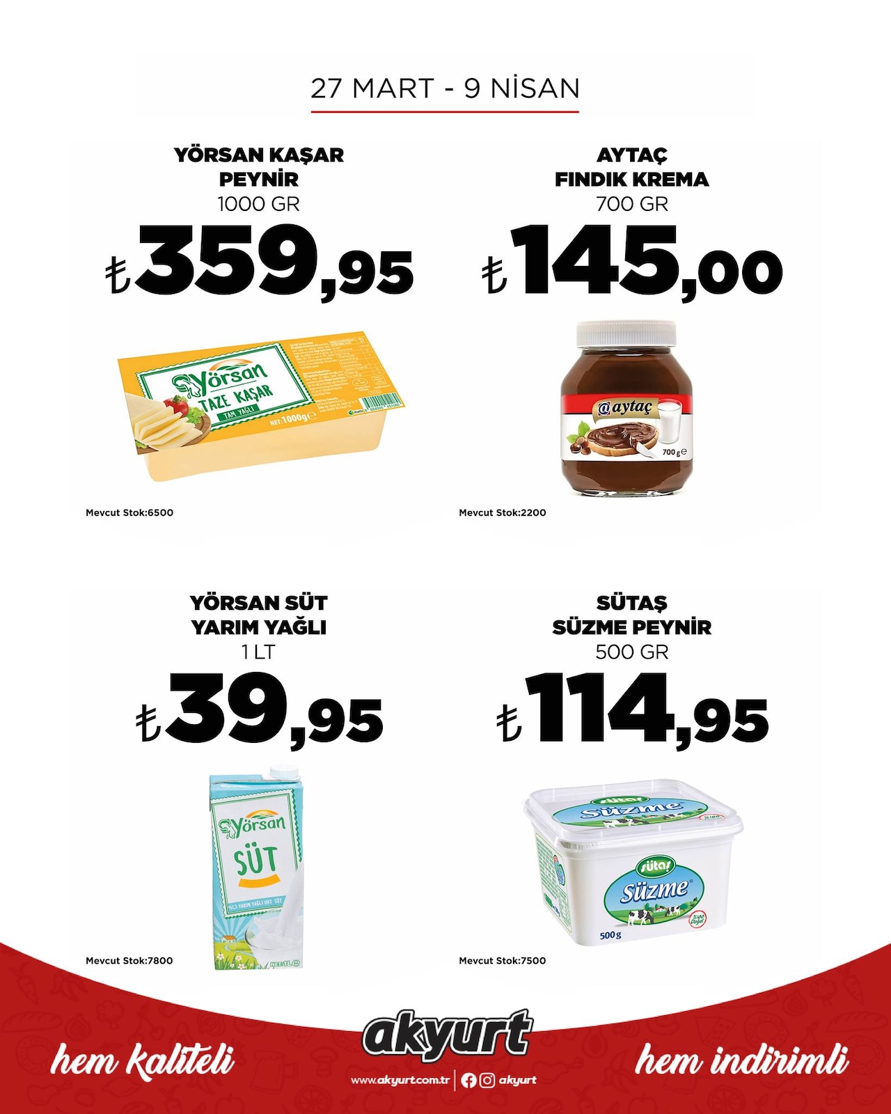 Akyurt Süpermarket 27 Mart 2026 Aktüel Kataloğu broşürü