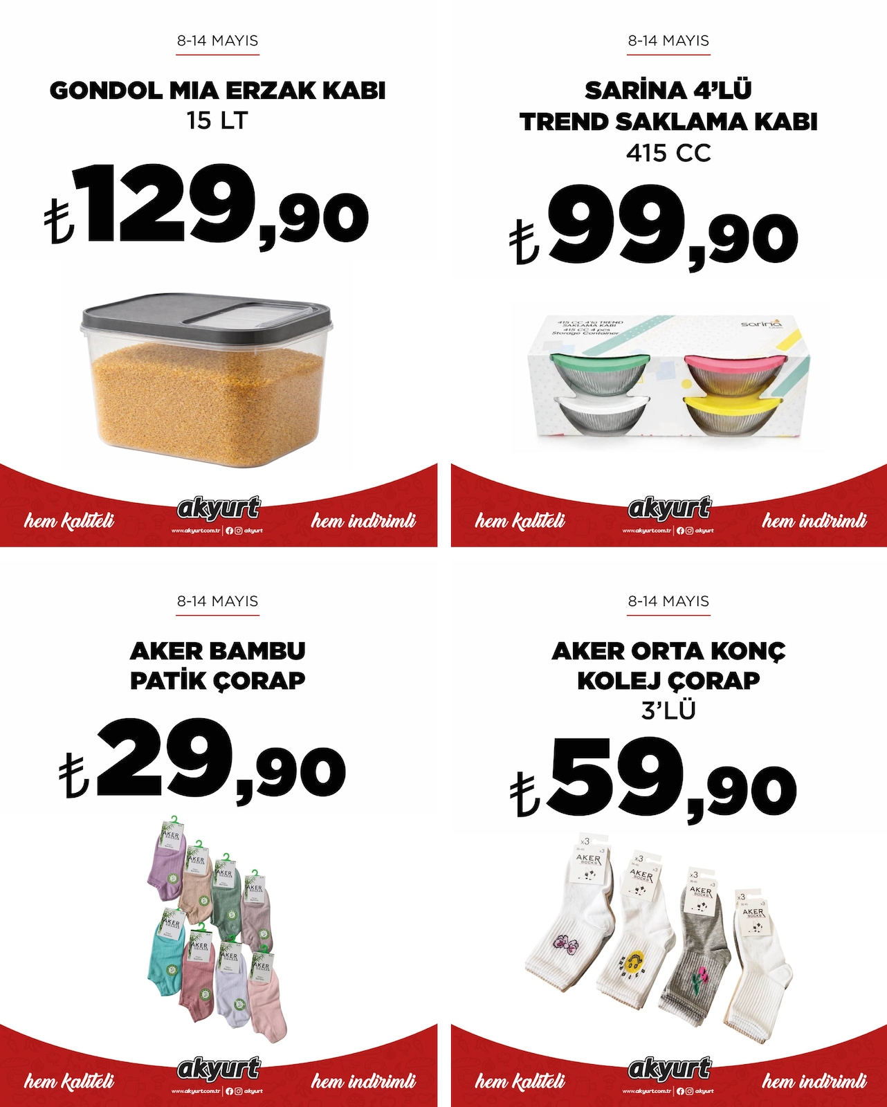 Akyurt Süpermarket 8 Mayıs 2026 Aktüel Kataloğu Kapak Görseli