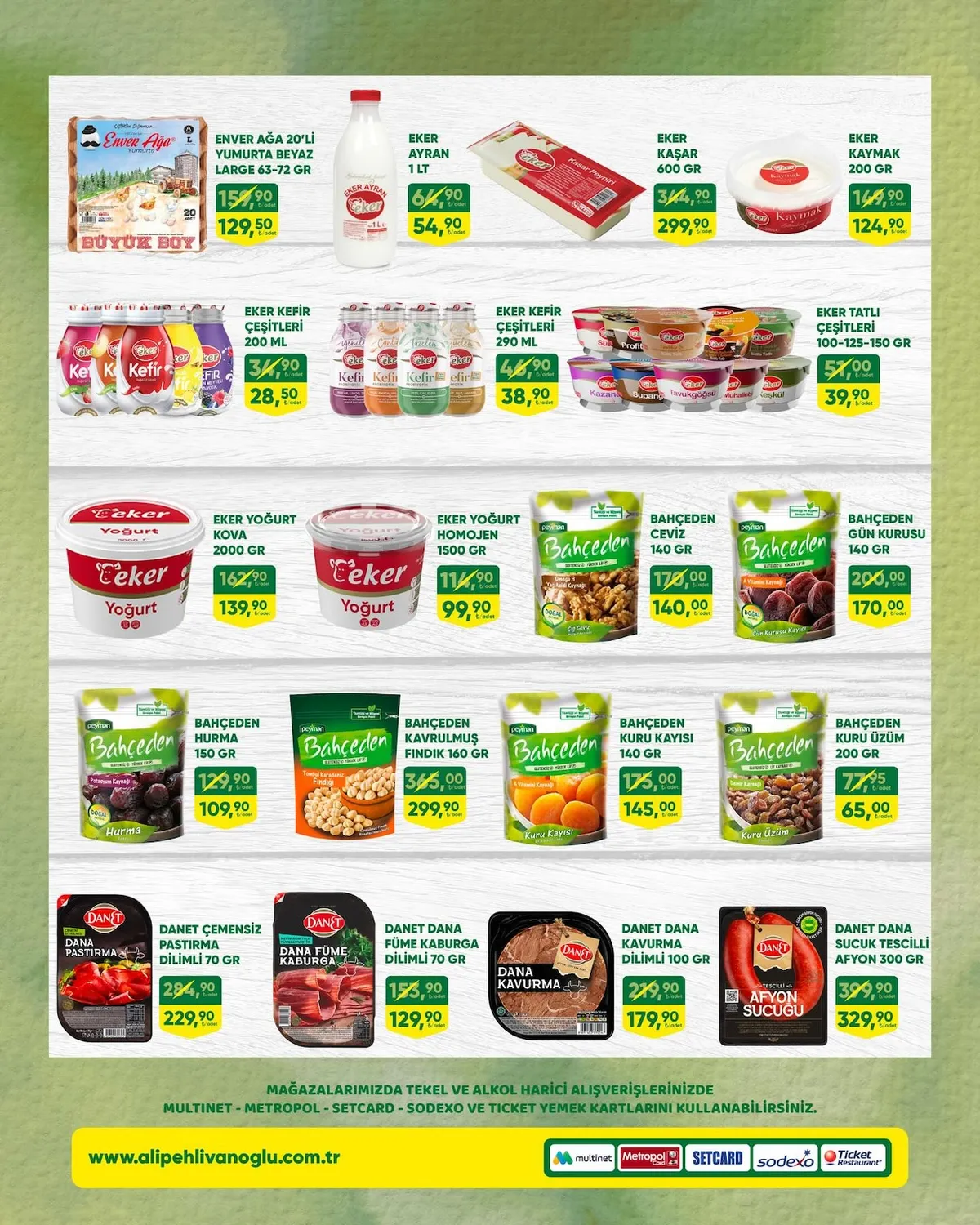 Ali Ali Pehlivanoğlu 14 Şubat 2026 Aktüel Kataloğu sayfa 5: Eker Kefir Çeşitleri 200 Ml, Bahçeden Kavrulmuş Fındık 160 Gr