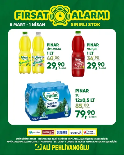Ali Pehlivanoğlu 6 Mart 2026 Aktüel Kataloğu6 Mart - 1 Nisan Kapak Görseli