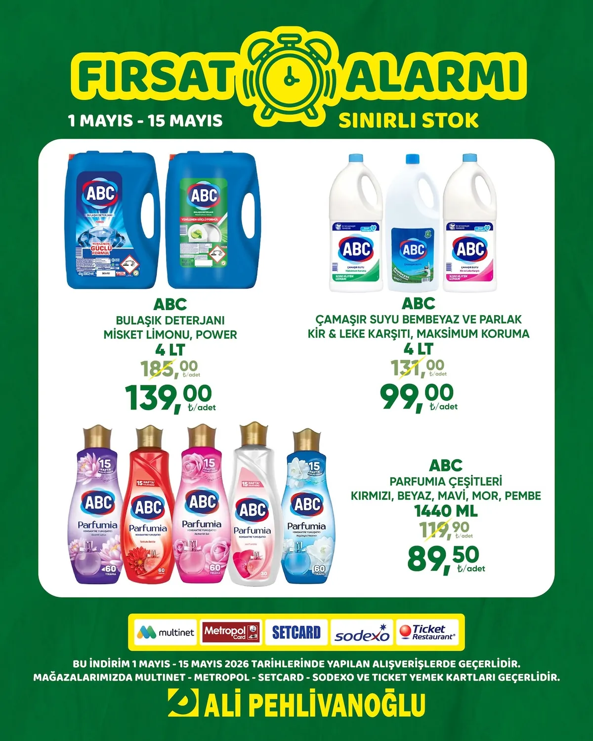 Ali Ali Pehlivanoğlu 1 Mayıs 2026 Aktüel Kataloğu sayfa 1