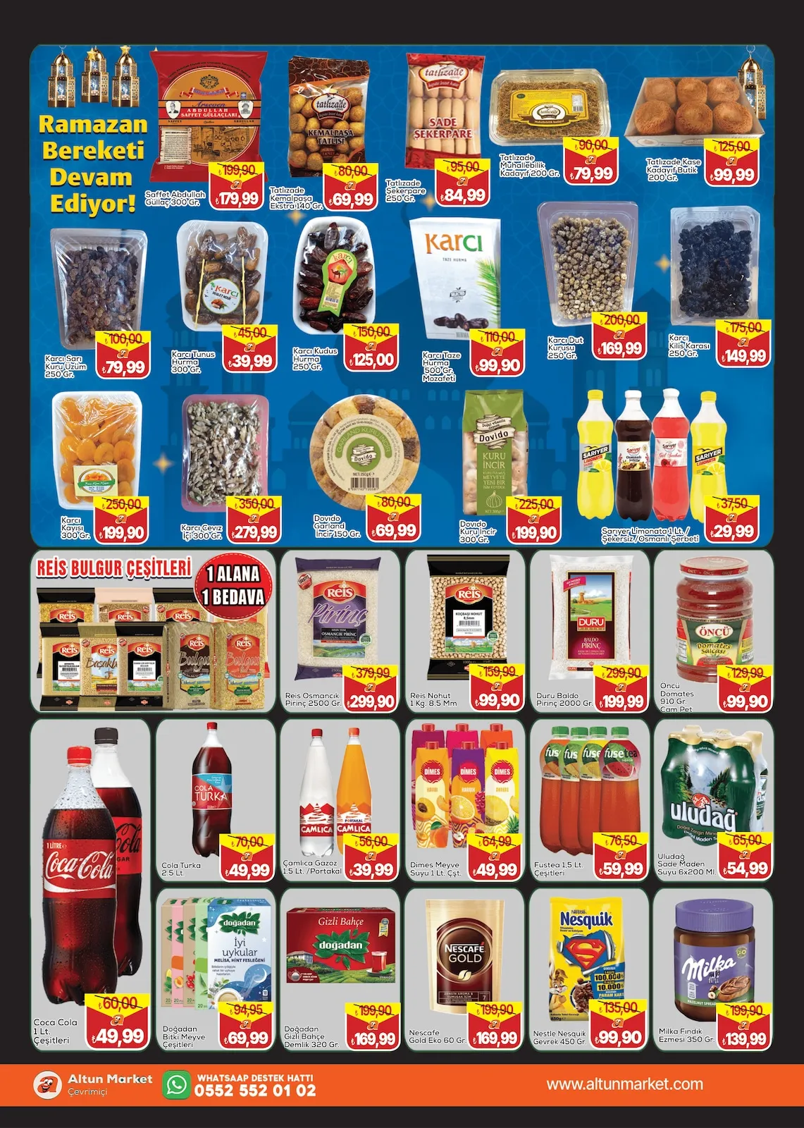 Altun Altun Market 27 Şubat 2026 Aktüel Kataloğu sayfa 3: Karcı Ceviz İçi 300 Gr., Tatlızade Şekerpare 250 Gr.