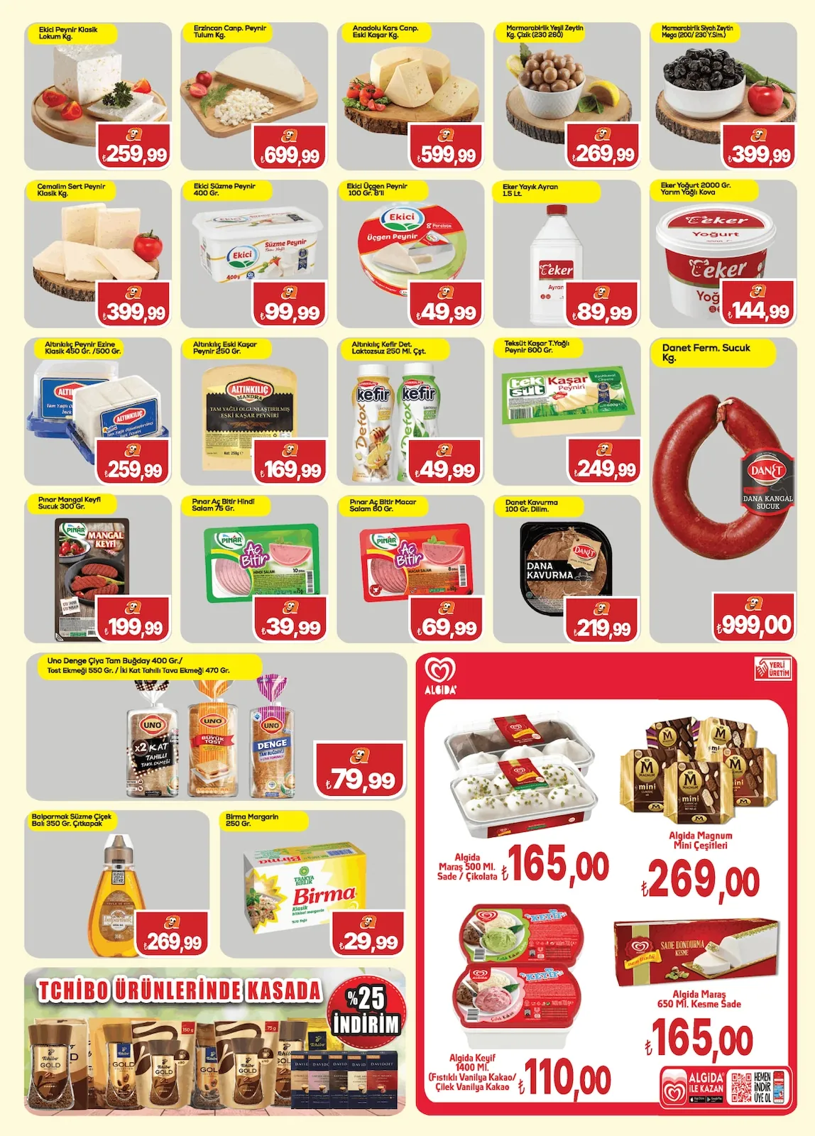 Altun Altun Market 4 Mayıs 2026 Aktüel Kataloğu sayfa 2: Algida Maraş 500 Ml Sade / Çikolata, Marmarabirlik Yeşil Zeytin Kg. Çizik (230 280)