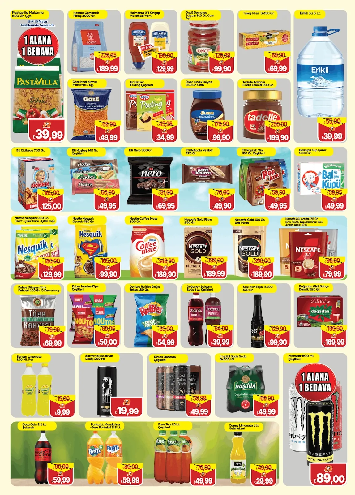 Altun Altun Market 4 Mayıs 2026 Aktüel Kataloğu sayfa 3: Nestle Nesquik Gevrek 450 Gr., Göze İthal Kırmızı Mercimek 1 Kg.