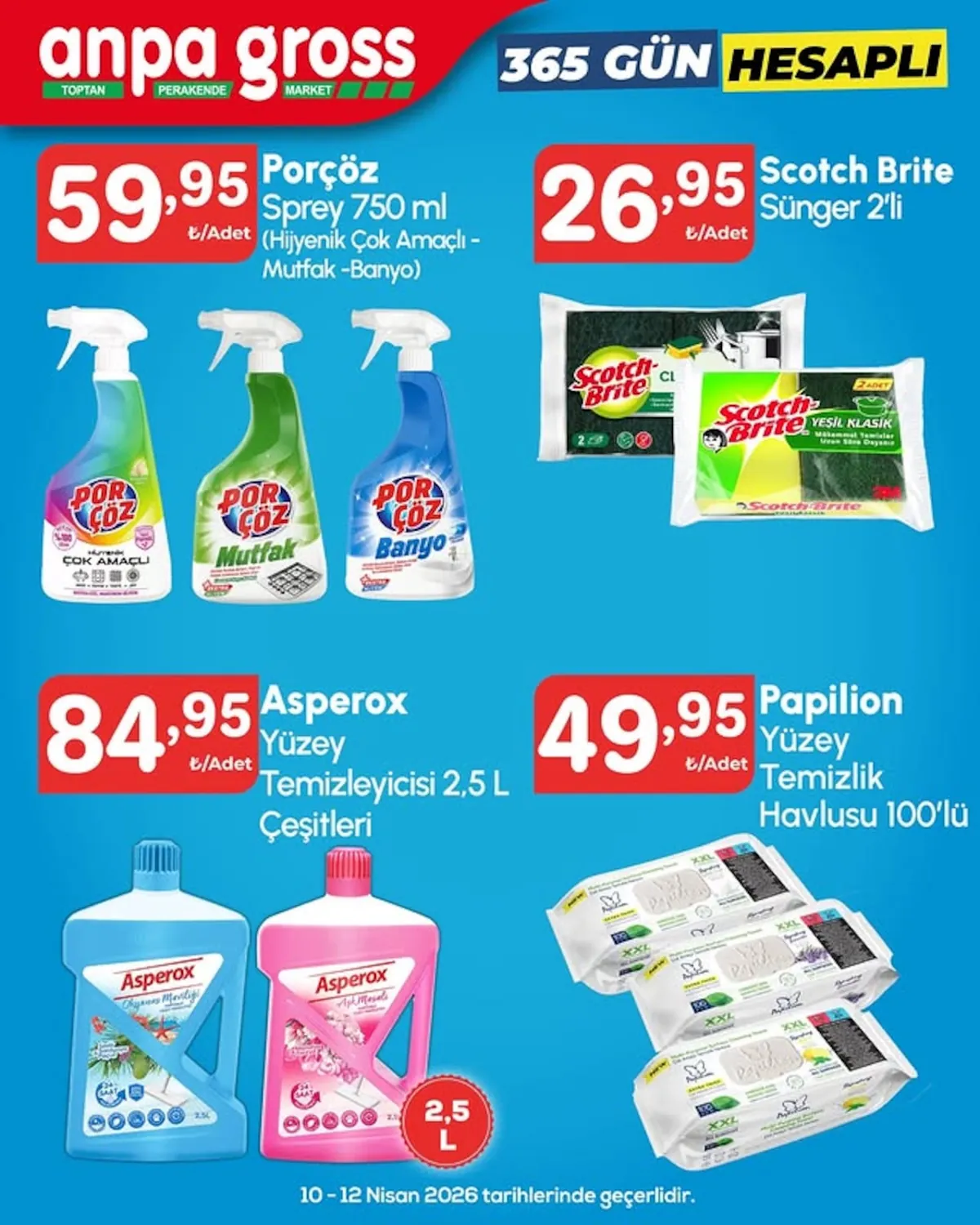Anpa Anpa Gross 10 Nisan 2026 Aktüel Kataloğu sayfa 18: Porçöz Sprey 750 Ml