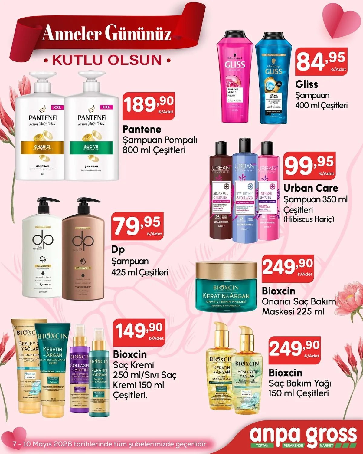 Anpa Anpa Gross 7 Mayıs 2026 Aktüel Kataloğu sayfa 13: Gliss Saç Bakımı Supreme Length 400 Ml, Gliss Saç Bakımı Aqua Revive 400 Ml