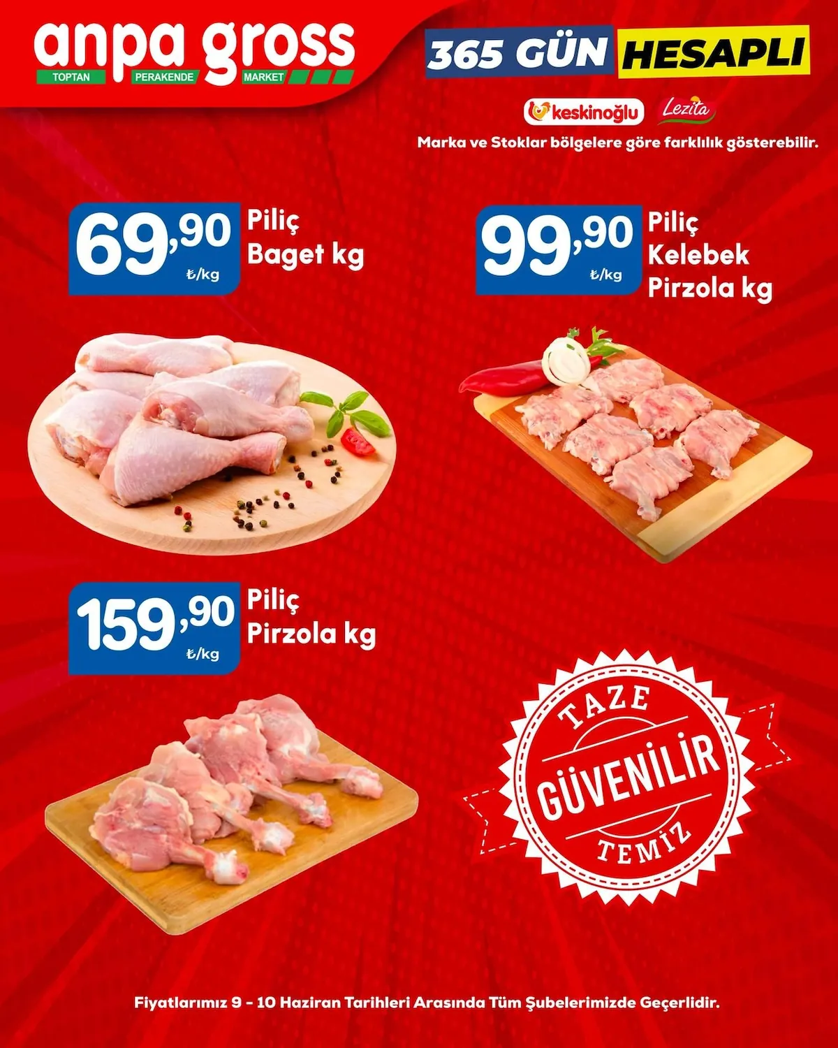 Anpa Anpa Gross 9 Haziran 2026 Aktüel Kataloğu sayfa 1: Piliç Pirzola 1Kg