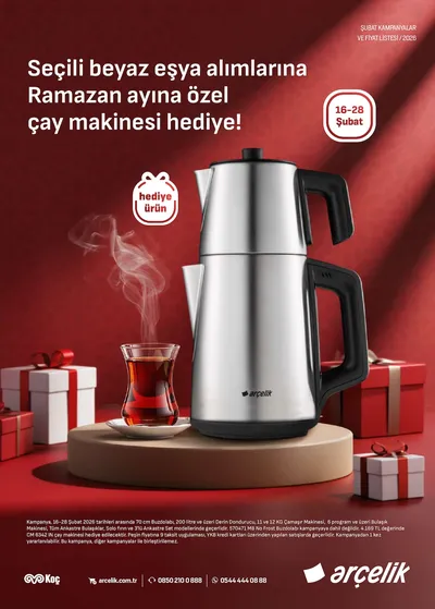 Arçelik 16 Şubat 2026 Aktüel Kataloğu Kapak Görseli
