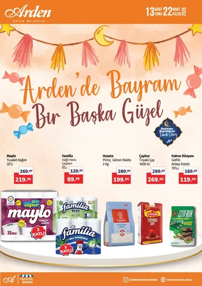 Arden Market 13 Mart 2026 Aktüel Kataloğu13 Mart - 22 Mart
