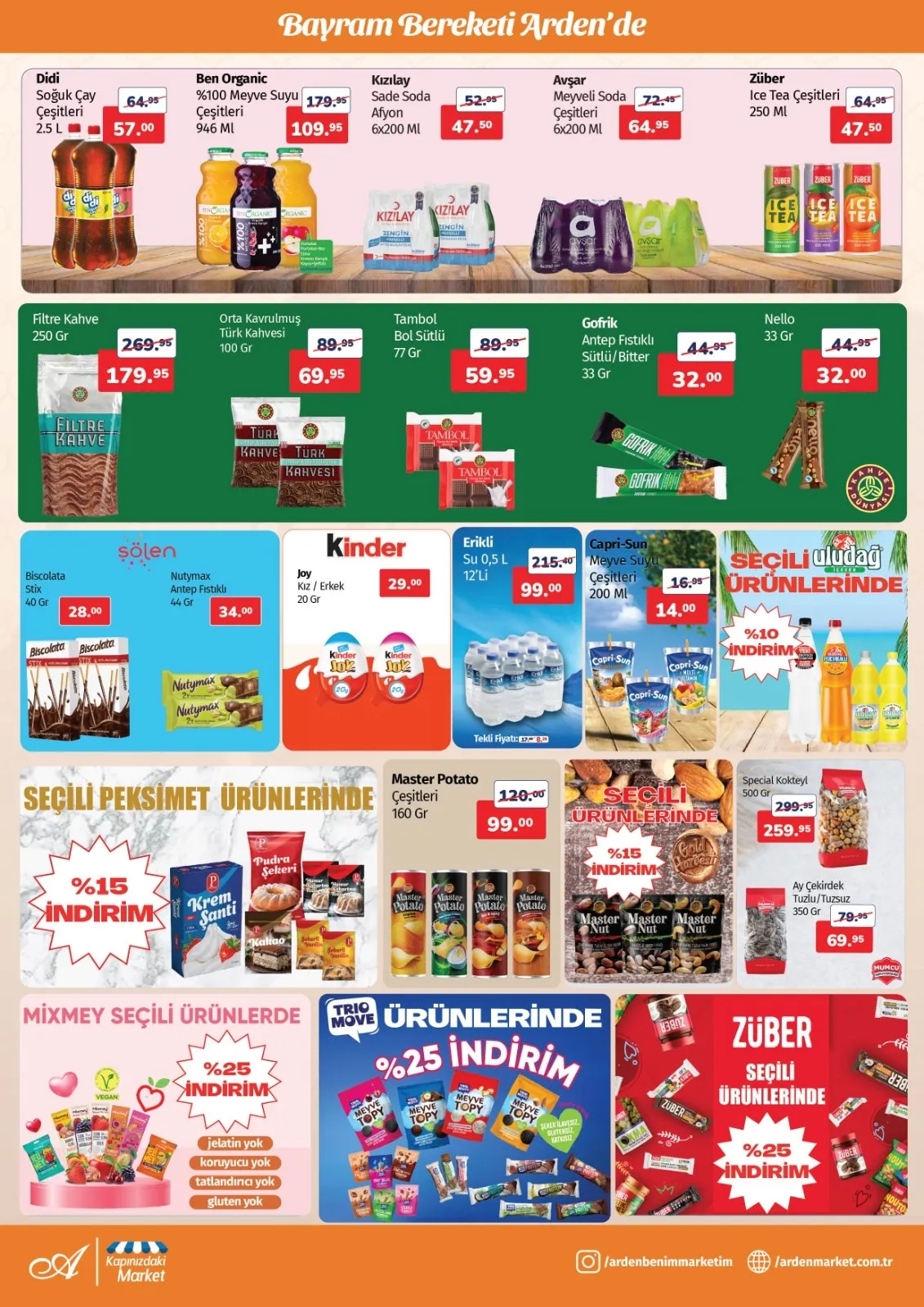 Arden Arden Market 13 Mart 2026 Aktüel Kataloğu sayfa 5: Tambol Bol Sütlü 77 Gr, Master Potato Çeşitleri 160 Gr