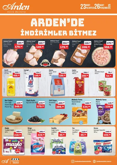 Arden Market 23 Mart 2026 Aktüel Kataloğu