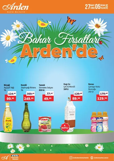 Arden Market 27 Mart 2026 Aktüel Kataloğu broşürü