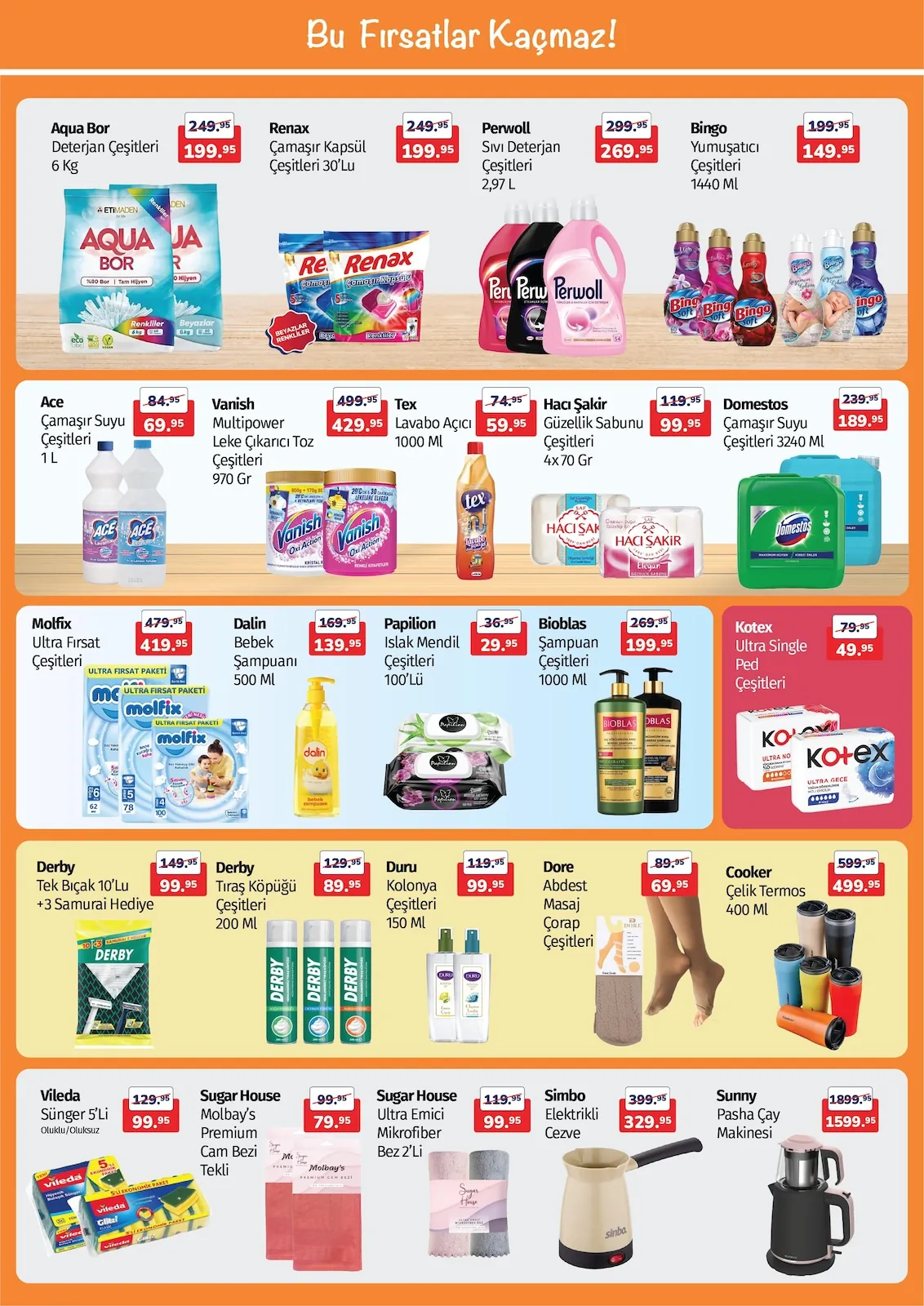 Arden Arden Market 24 Nisan 2026 Aktüel Kataloğu sayfa 7: Aqua Bor Deterjan Çeşitleri 6 Kg, Renax Çamaşır Kapsül Çeşitleri 30'Lu