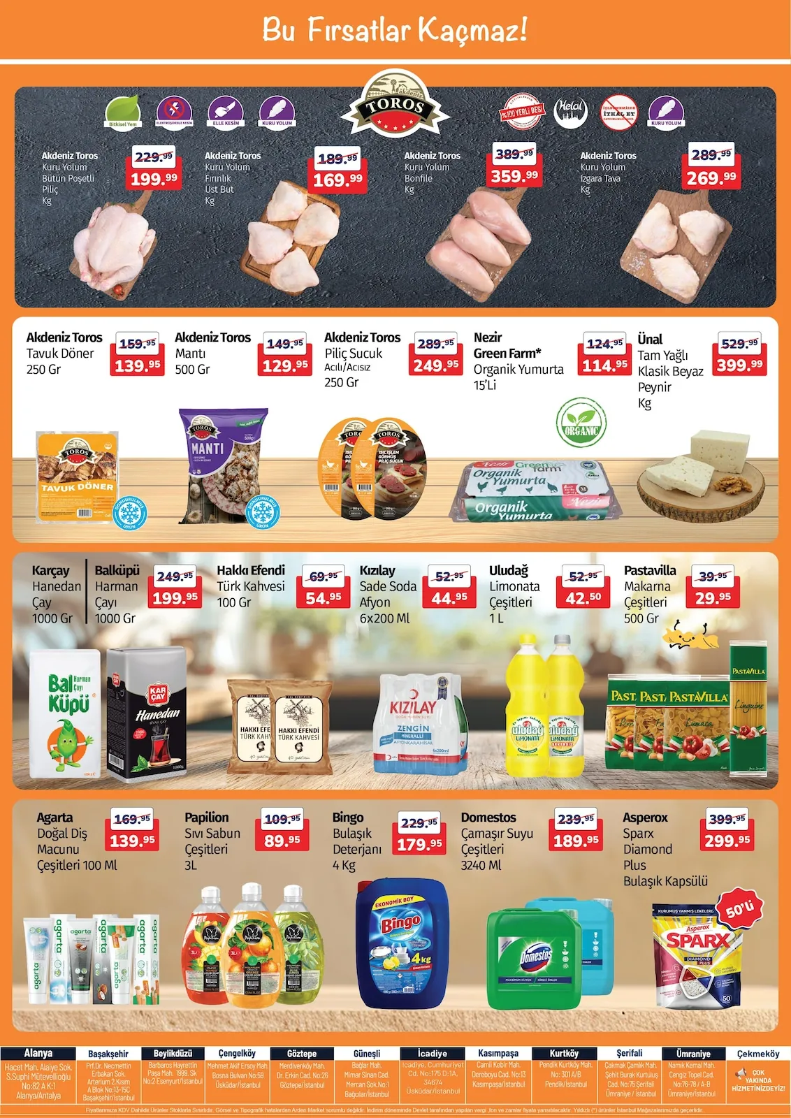 Arden Arden Market 4 Mayıs 2026 Aktüel Kataloğu sayfa 2: Pastavilla Makarna Çeşitleri 500 Gr, Asperox Sparx Diamond Plus Bulaşık Kapsülü 50Li