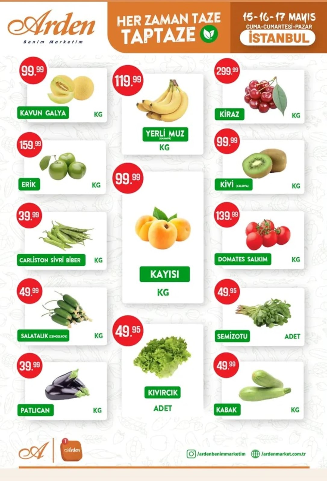 Arden Market 15 Mayıs 2026 Aktüel Kataloğu broşürü