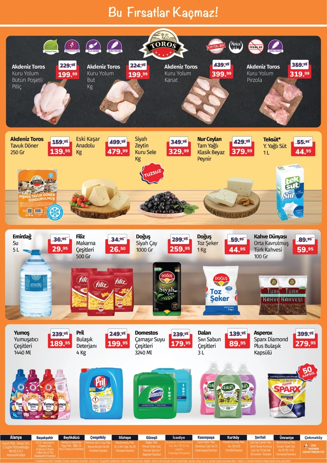 Arden Arden Market 18 Mayıs 2026 Aktüel Kataloğu sayfa 2: Doğuş Toz Şeker 1 Kg, Tek Süt Y. Yağlı Süt 1 L