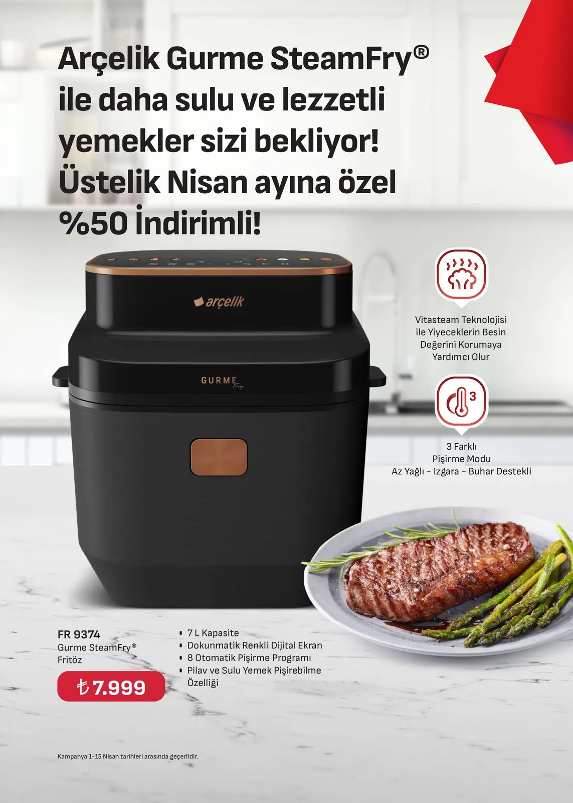 Arçelik Arçelik 1 Nisan 2026 Aktüel Kataloğu sayfa 55