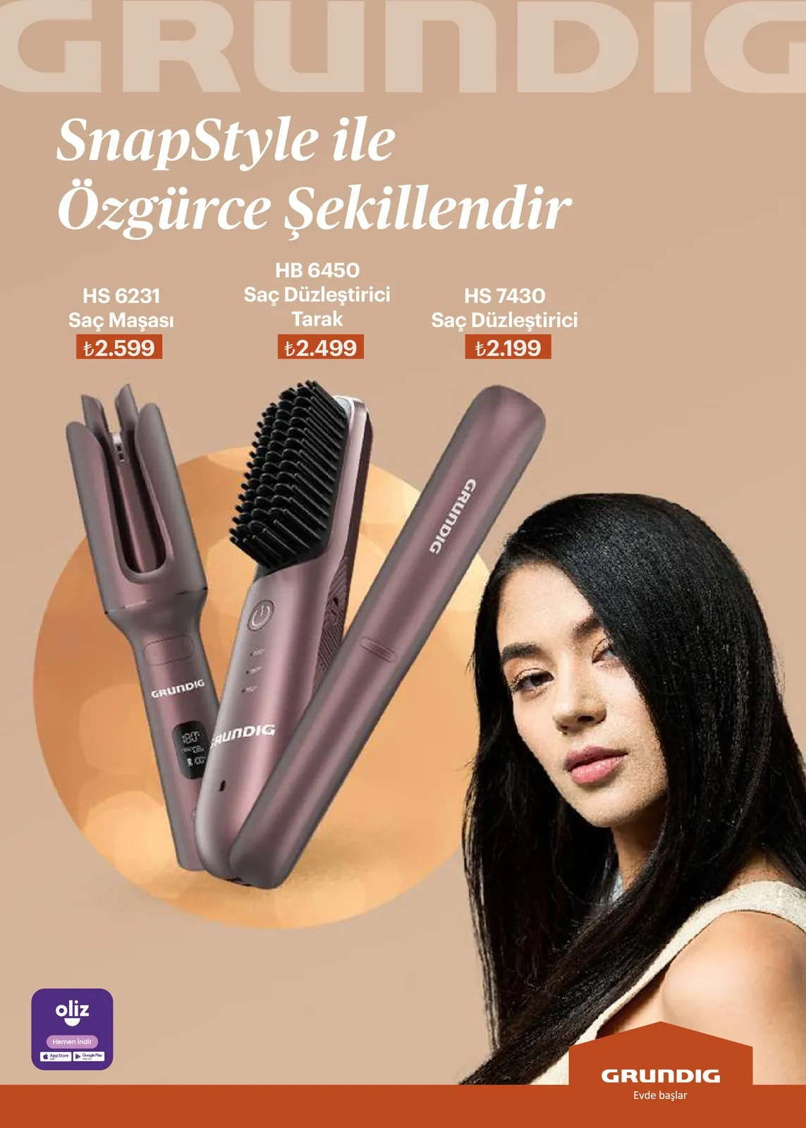 Arçelik Arçelik 1 Mayıs 2026 Aktüel Kataloğu sayfa 97: Grundig Hs 6231 Saç Maşası