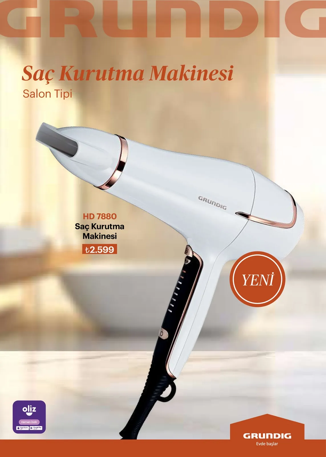 Arçelik Arçelik 16 Mayıs 2026 Aktüel Kataloğu sayfa 93: Saç Kurutma Makinesi Hd 7880