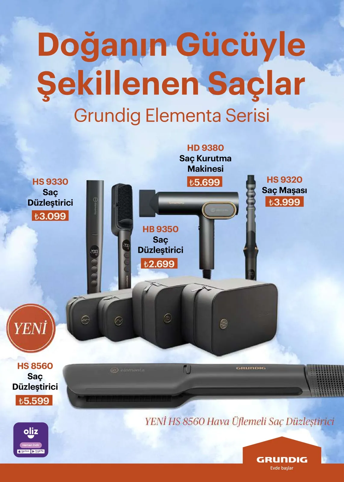 Arçelik Arçelik 16 Mayıs 2026 Aktüel Kataloğu sayfa 94: Hs 9320 Saç Maşasi, Hd 9380 Saç Kurutma Makinesi