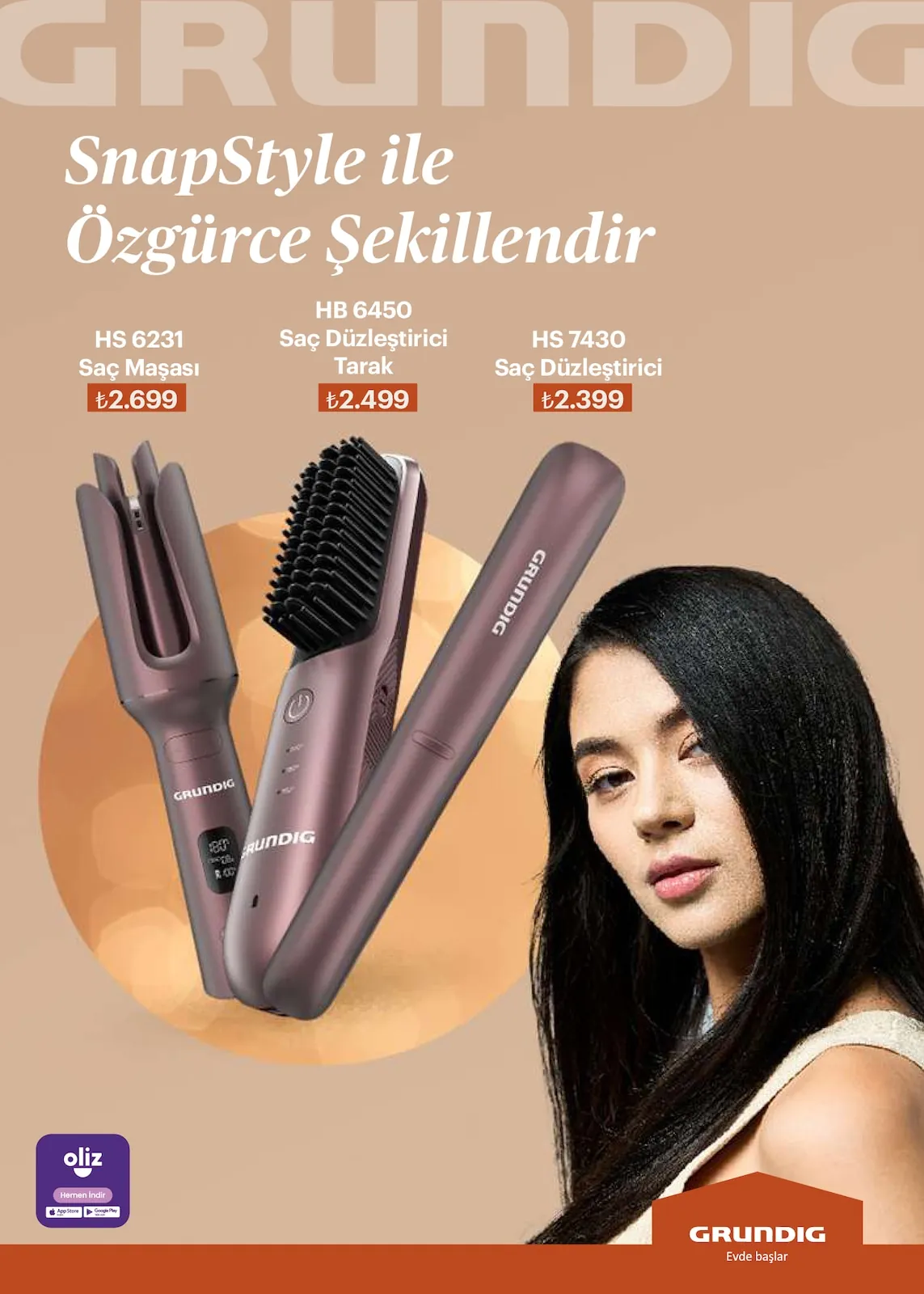 Arçelik Arçelik 1 Haziran 2026 Aktüel Kataloğu sayfa 91: Grundig Hs 6231 Saç Maşası