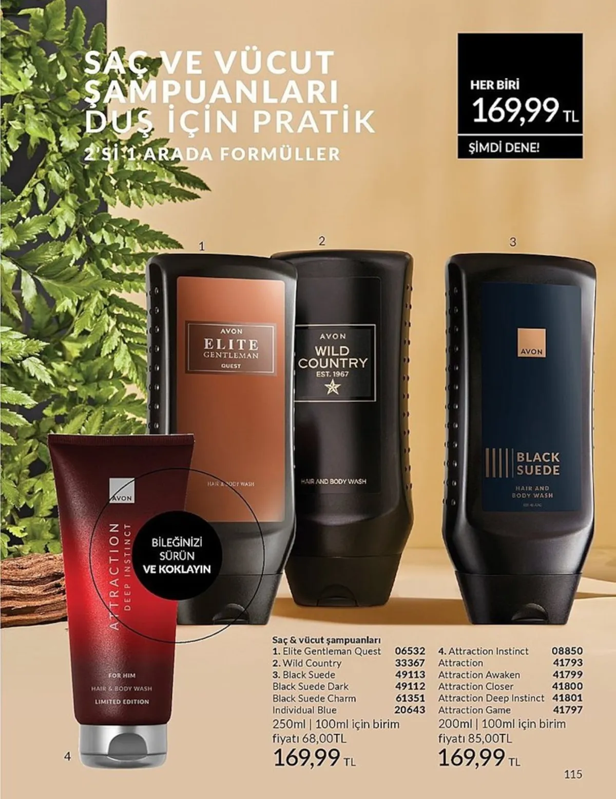 Avon Avon 1 Şubat 2026 Aktüel Kataloğu sayfa 115: Avon Elite Gentleman Quest 250 Ml Şampuan