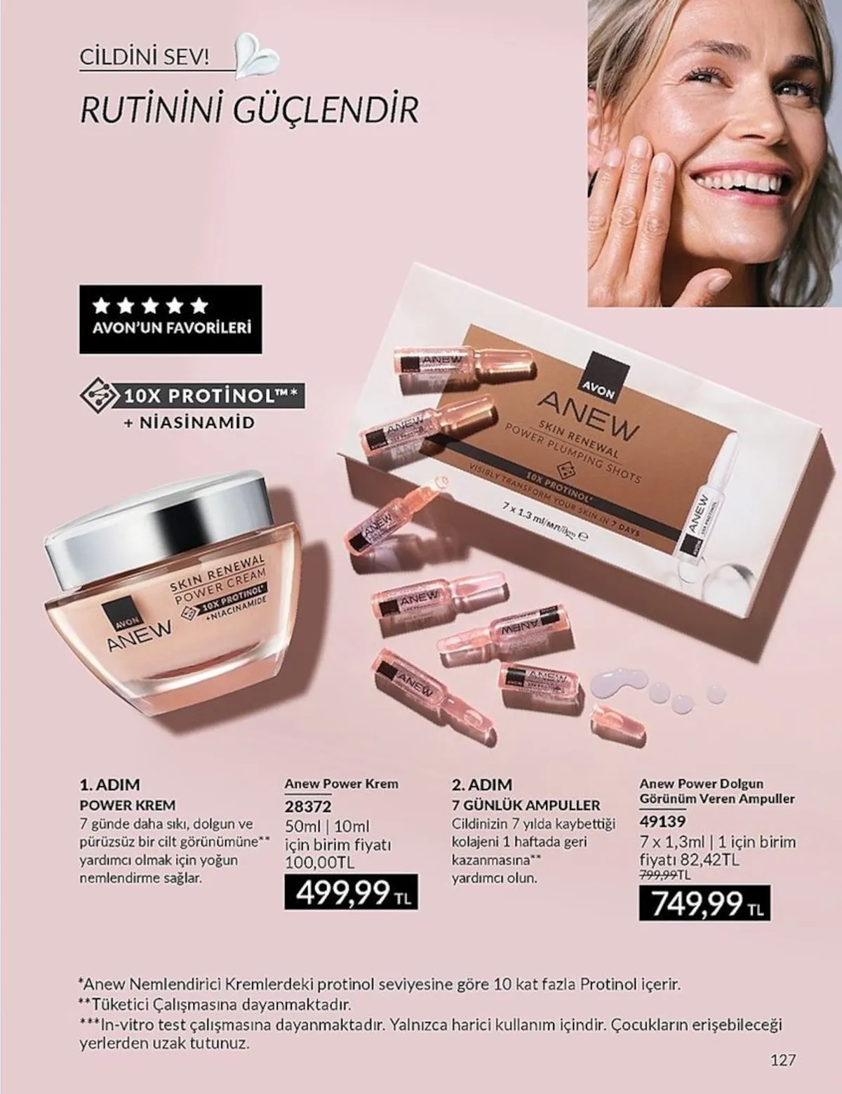 Avon Avon 1 Şubat 2026 Aktüel Kataloğu sayfa 127: Avon Anew Power Krem 50Ml