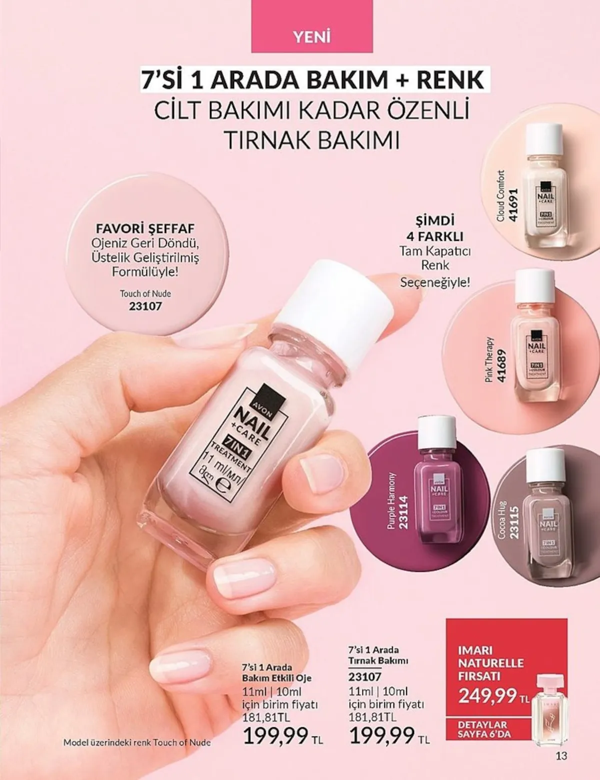 Avon Avon 1 Şubat 2026 Aktüel Kataloğu sayfa 13: 7'Si 1 Arada Tırnak Bakımı