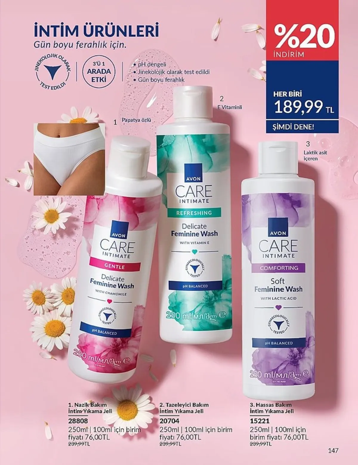 Avon Avon 1 Şubat 2026 Aktüel Kataloğu sayfa 147: Avon Care Intimate Refreshing Delicate Feminine Wash With Vitamin E 250 Ml