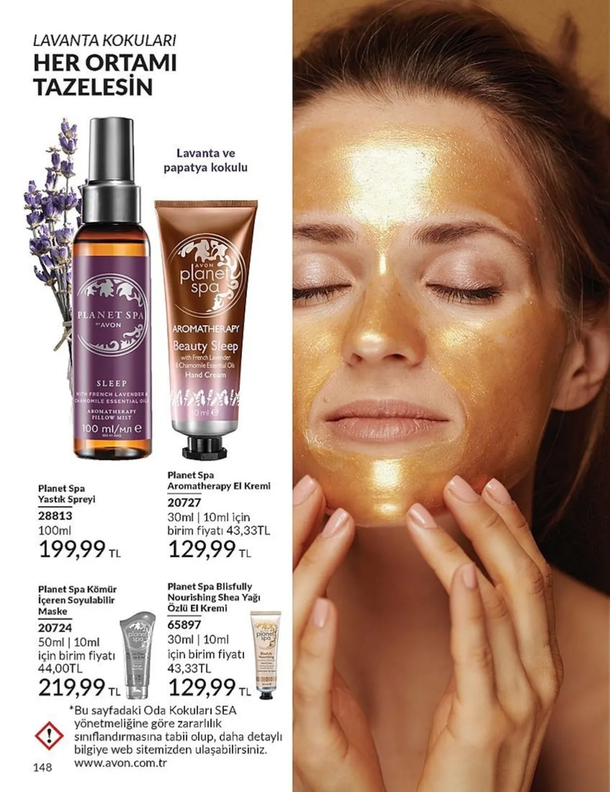 Avon Avon 1 Şubat 2026 Aktüel Kataloğu sayfa 148: Planet Spa Kömür İçeren Soyulabilir Maske 50Ml | 10Ml, Planet Spa Blissfully Nourishing Shea Yağı Özlü El Kremi 30Ml | 10Ml