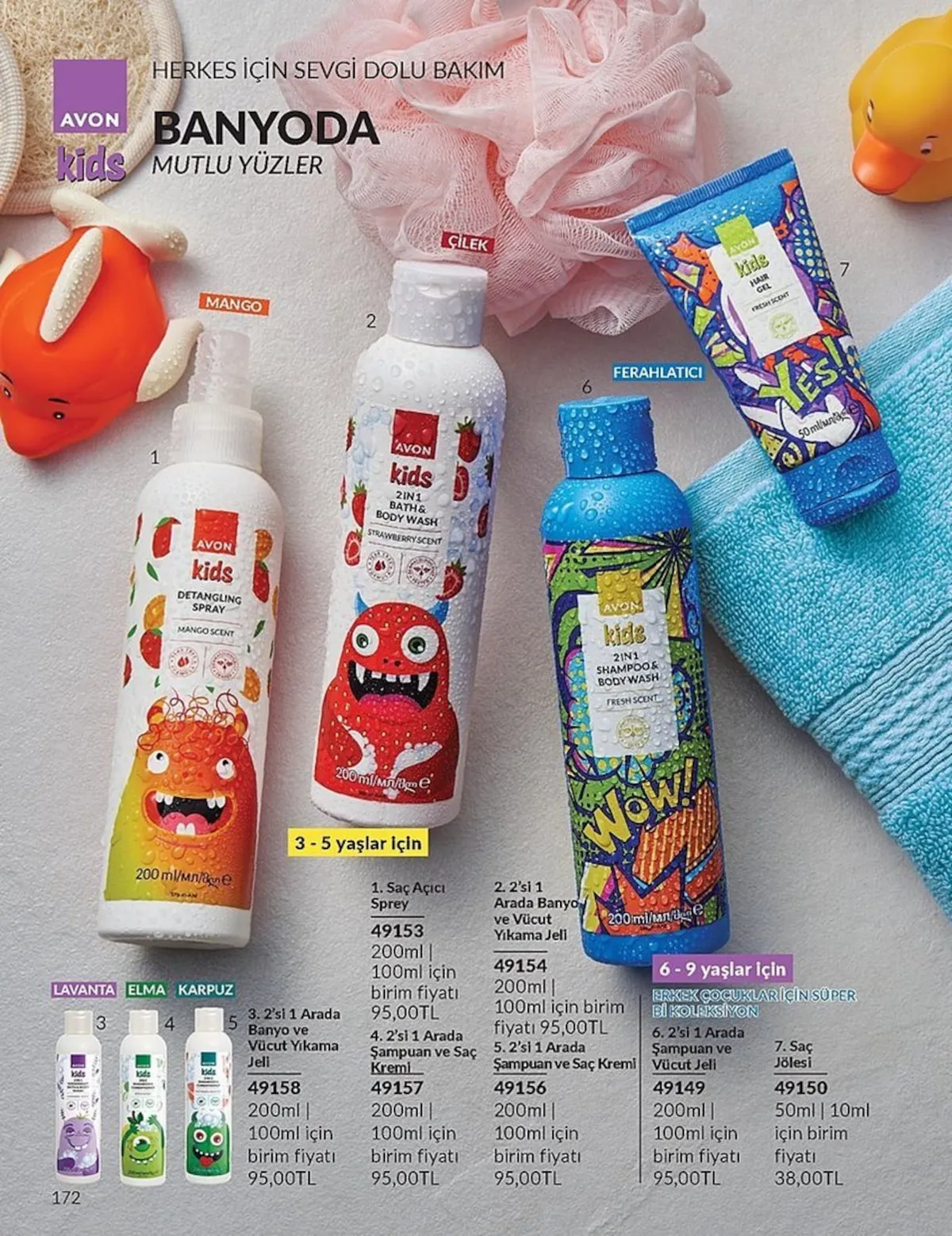 Avon Avon 1 Şubat 2026 Aktüel Kataloğu sayfa 172: Avon Kids 2'Si 1 Arada Banyo Ve Vücut Yıkama Jeli 200 Ml