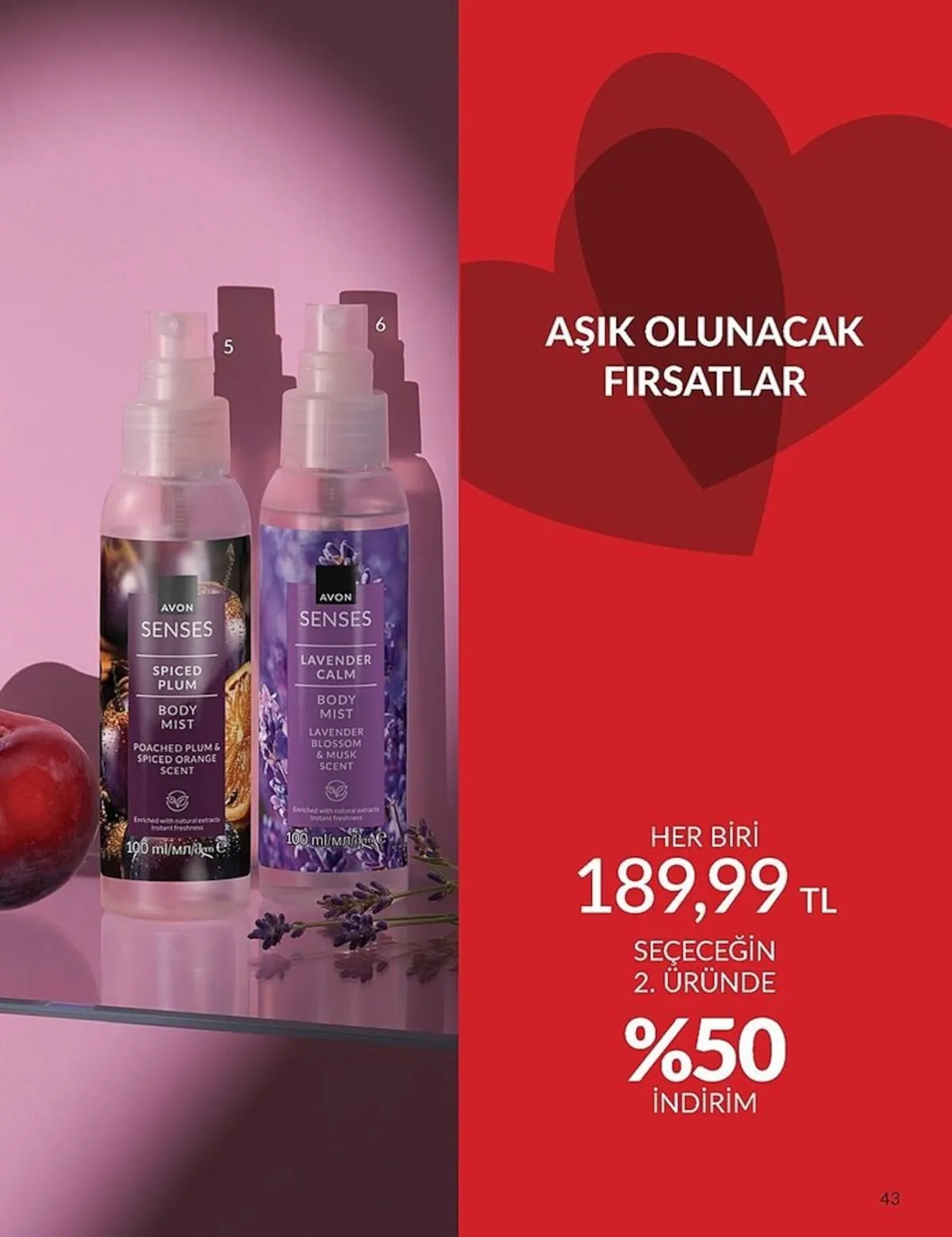 Avon Avon 1 Şubat 2026 Aktüel Kataloğu sayfa 43: Avon Senses Spiced Plum Body Mist 100 Ml