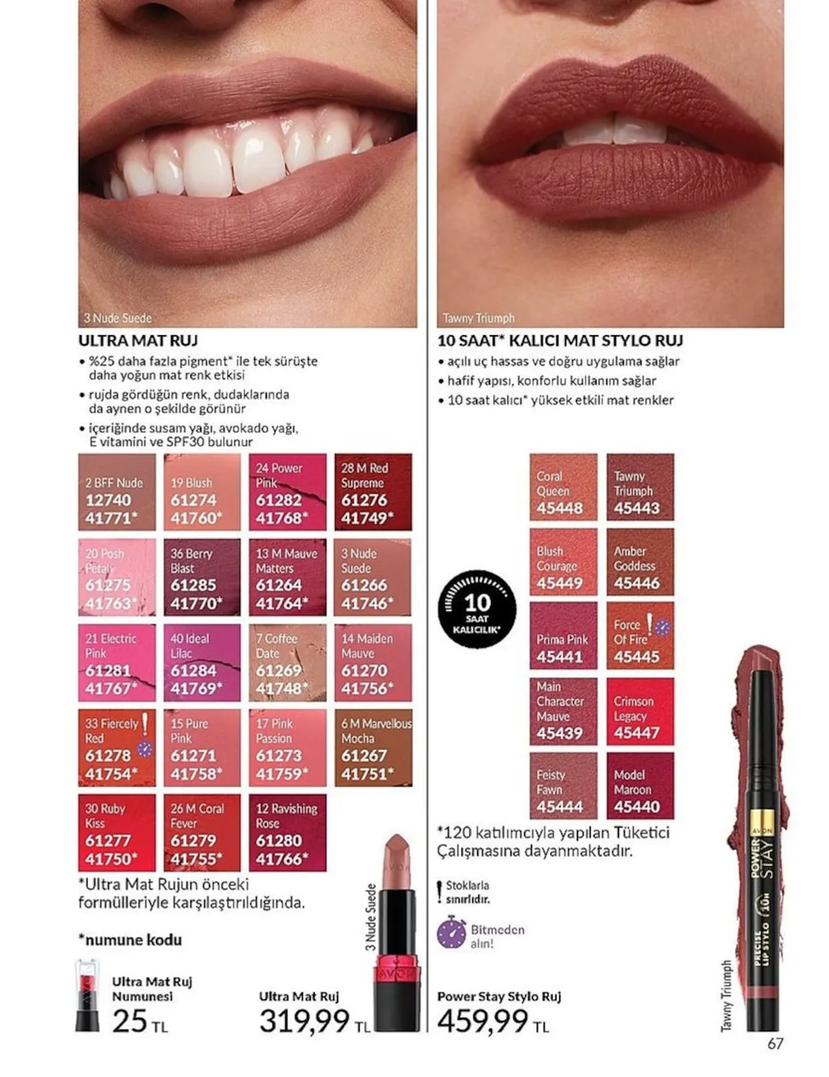 Avon Avon 1 Şubat 2026 Aktüel Kataloğu sayfa 67: Avon Ultra Mat Ruj