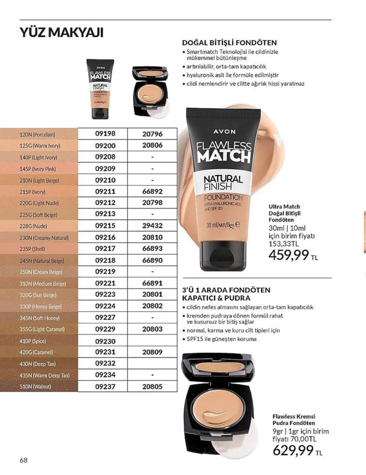 Avon Avon 1 Şubat 2026 Aktüel Kataloğu sayfa 68: Avon Ultra Match Doğal Bitişli Fondöten 30 Ml | 10 Ml, Avon Ultra Match Doğal Bitişli Fondöten 30 Ml | 10 Ml
