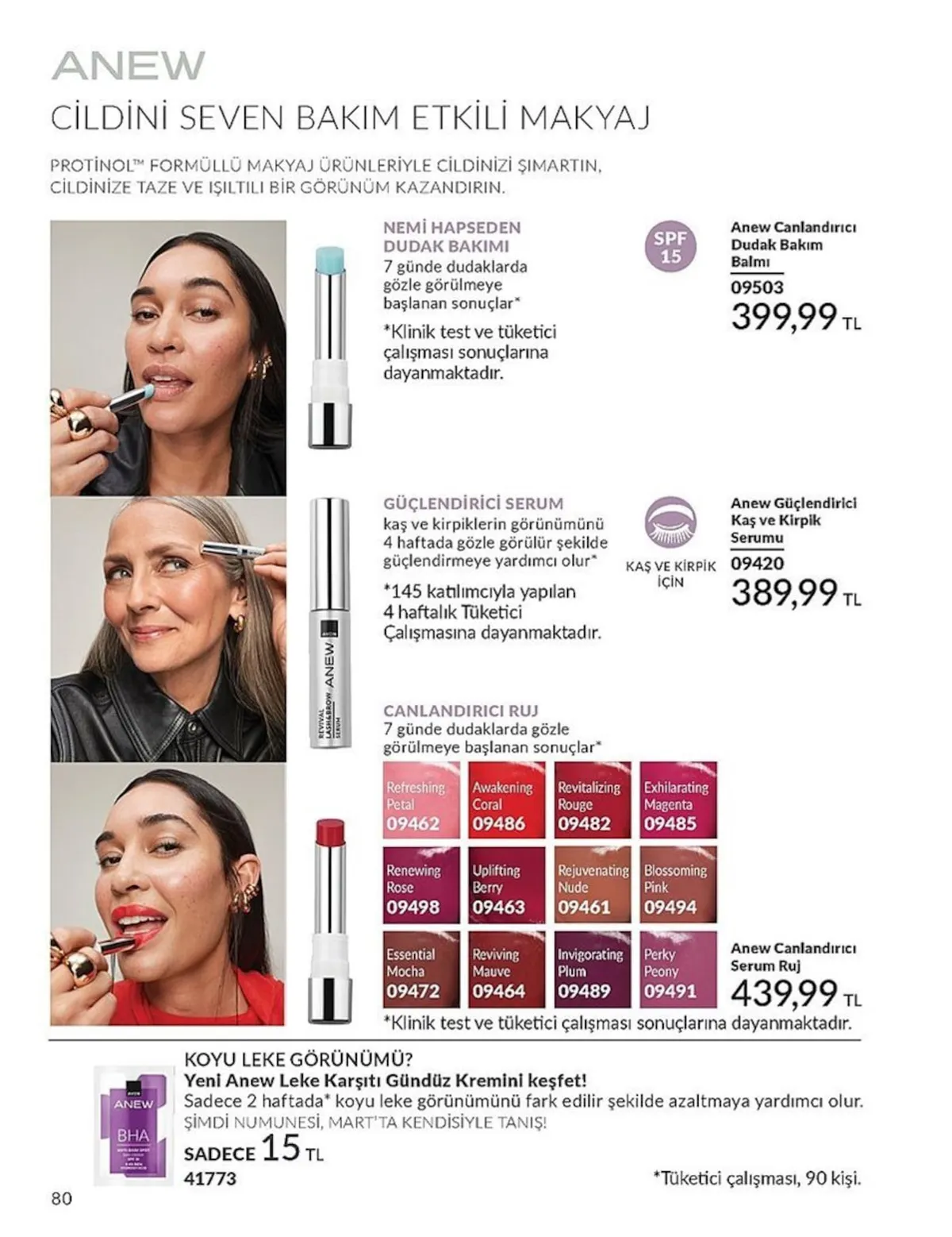 Avon Avon 1 Şubat 2026 Aktüel Kataloğu sayfa 80: Anew Güçlendirici Kaş Ve Kirpik Serumu