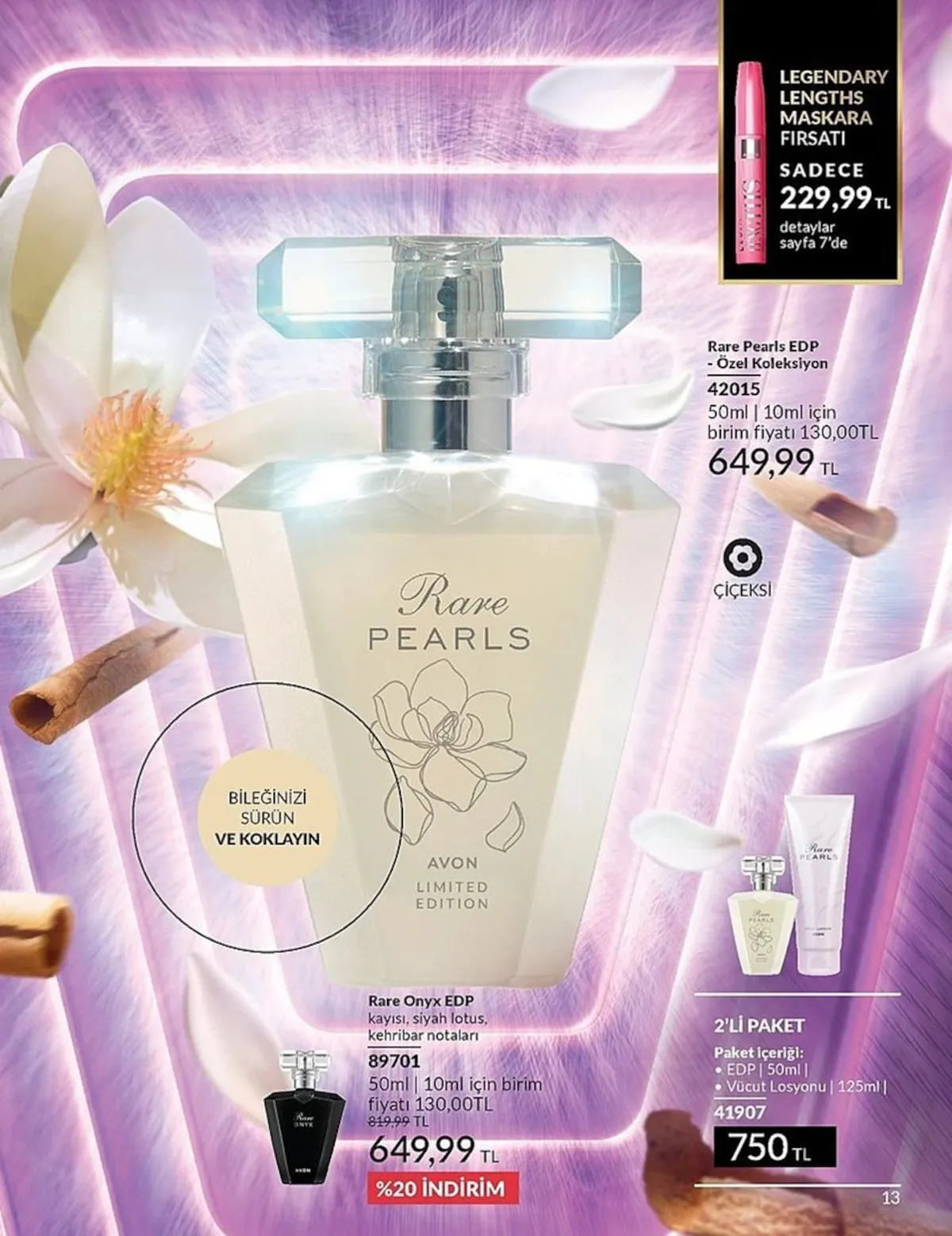 Avon Avon 1 Mart 2026 Aktüel Kataloğu sayfa 13: Legendary Lengths Maskara