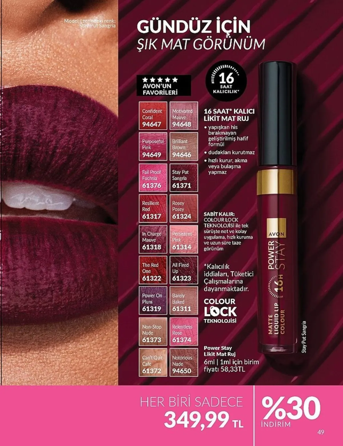 Avon Avon 1 Mart 2026 Aktüel Kataloğu sayfa 49: Footworks Canlandırıcı Ayak Banyosu 100Ml, Footworks Yoğun Nemlendirici Krem 75Ml