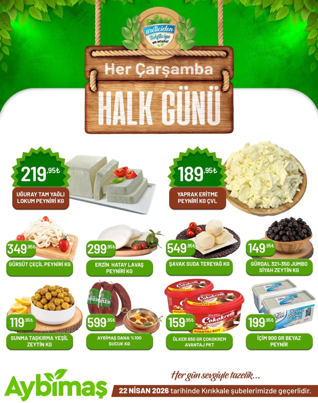 Aybimaş 22 Nisan 2026 Aktüel Kataloğu