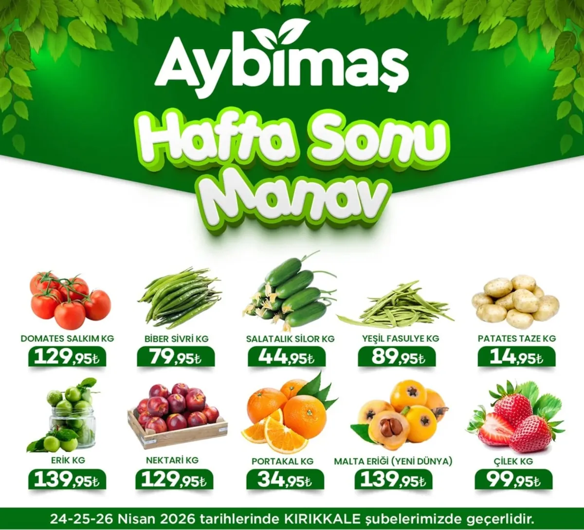 Aybimaş Aybimaş 24 Nisan 2026 Aktüel Kataloğu sayfa 7: Nektari Kg, Erik Kg